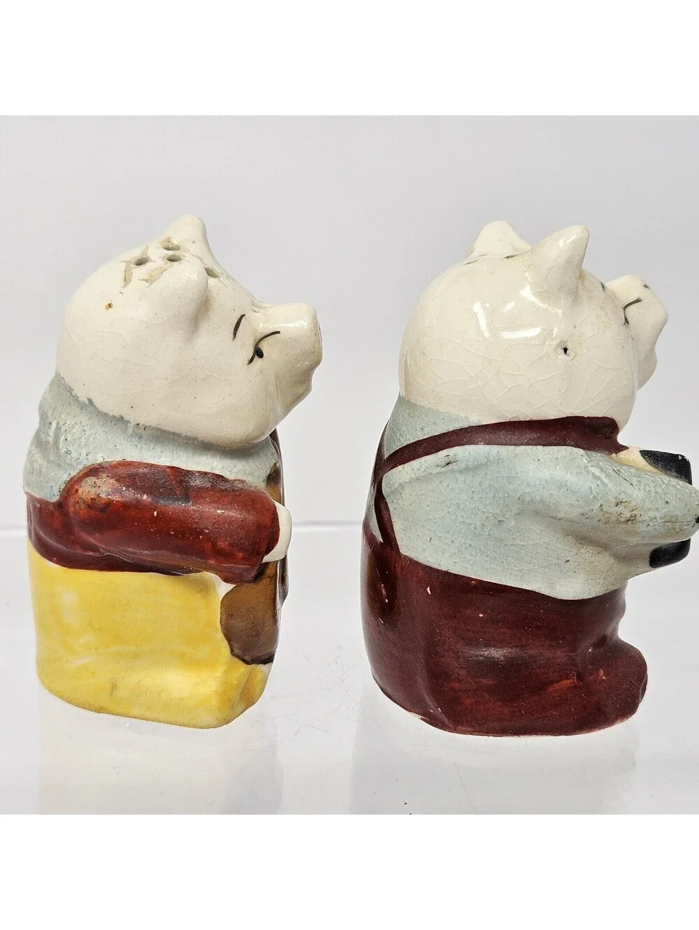 Vintage Anthropomorphic Musical Pigs Salt & Pepper Shakers Made In Japan